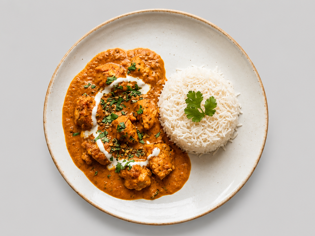 [M0001] Butter Chicken with Steamed Rice