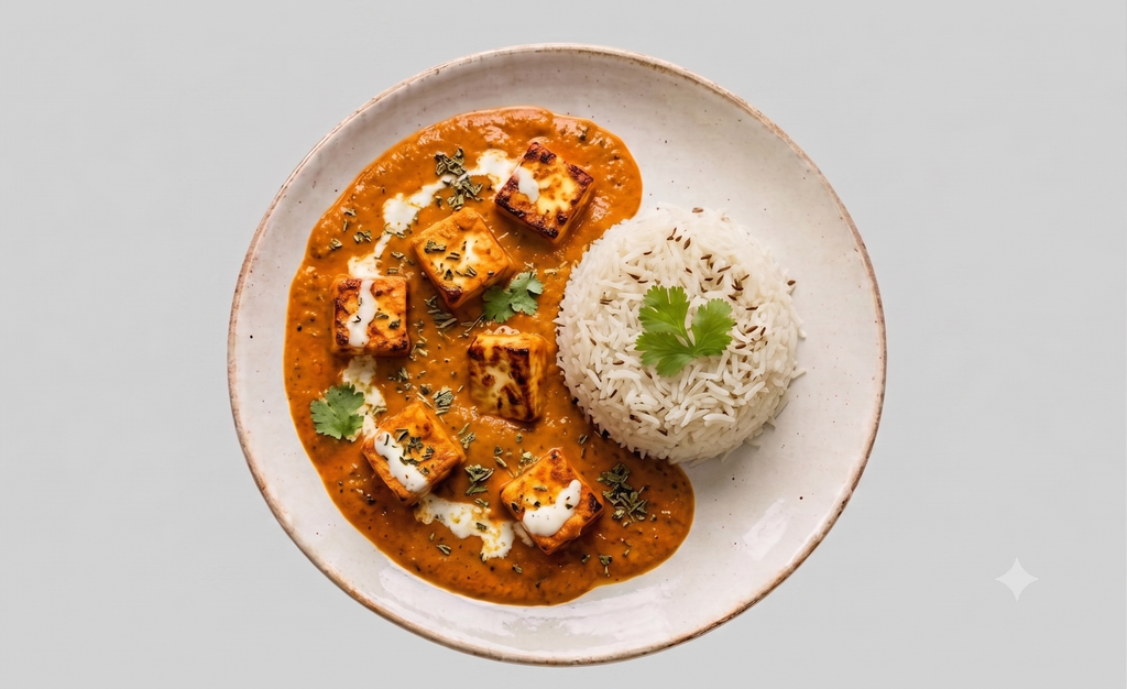 Paneer Tikka Masala with Jeera Rice